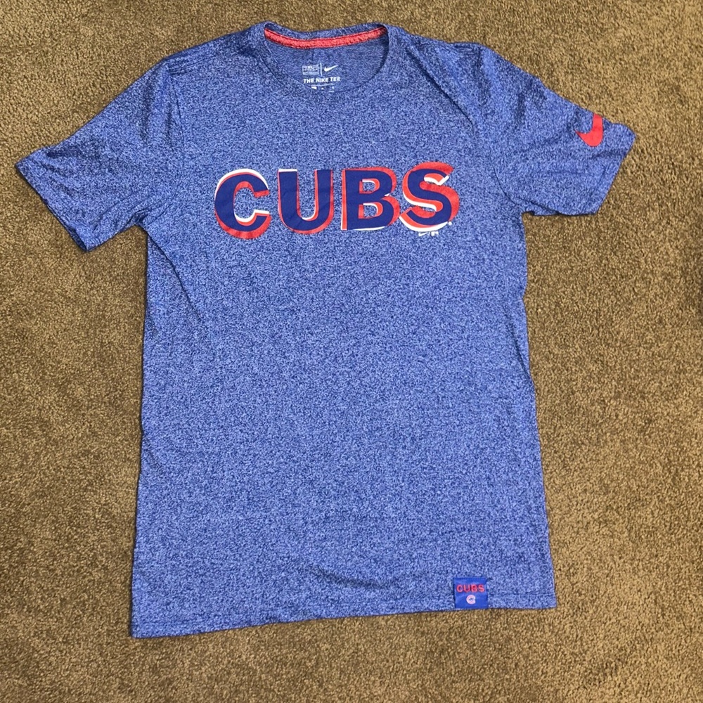 Nike Blue Chicago Cubs Baseball T- Shirt